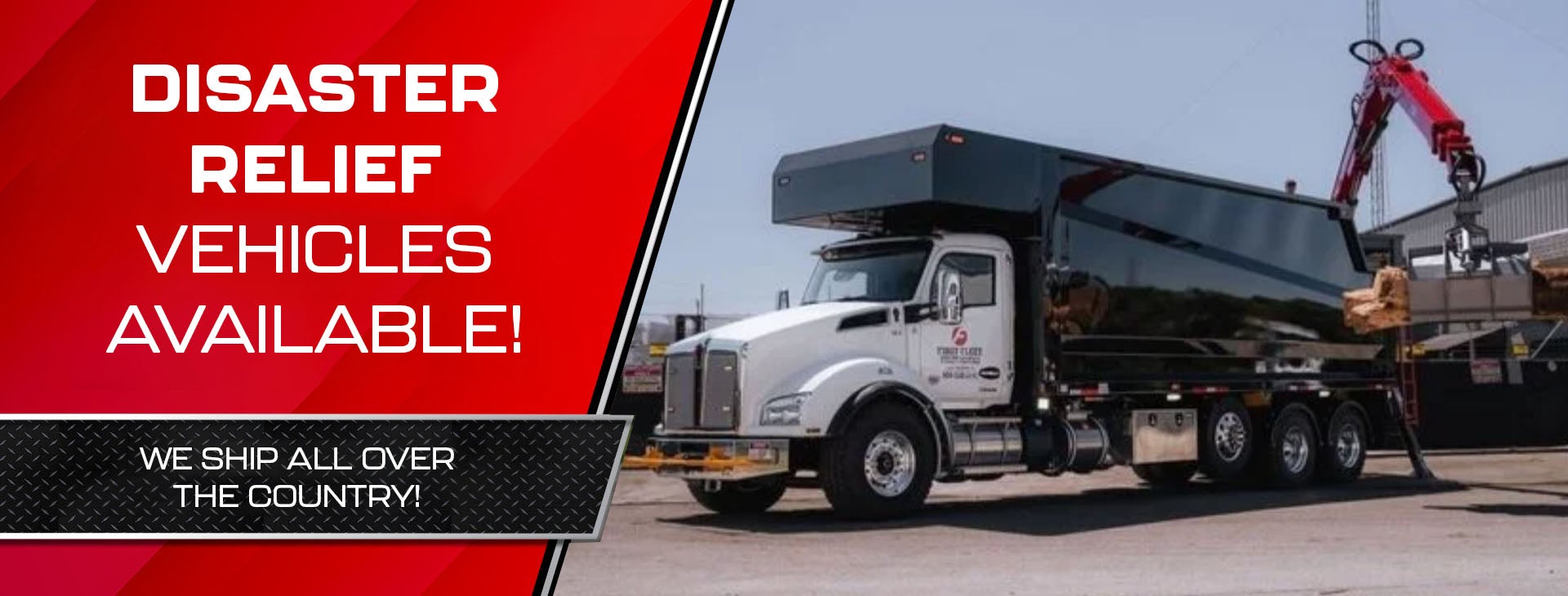 Disaster Relief Vehicles Available